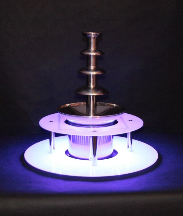 KC ELITTE - Dwupoziomowy podświetlany podest do fontanny czekoladowej, podstawa LED