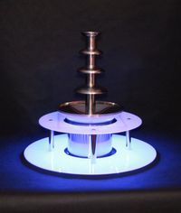 KC ELITTE - Dwupoziomowy podświetlany podest do fontanny czekoladowej, podstawa LED