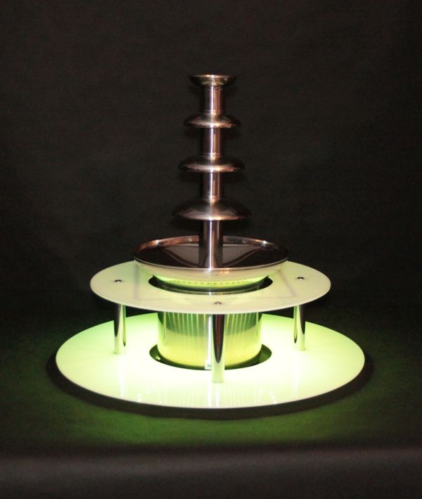 KC ELITTE - Dwupoziomowy podświetlany podest do fontanny czekoladowej, podstawa LED