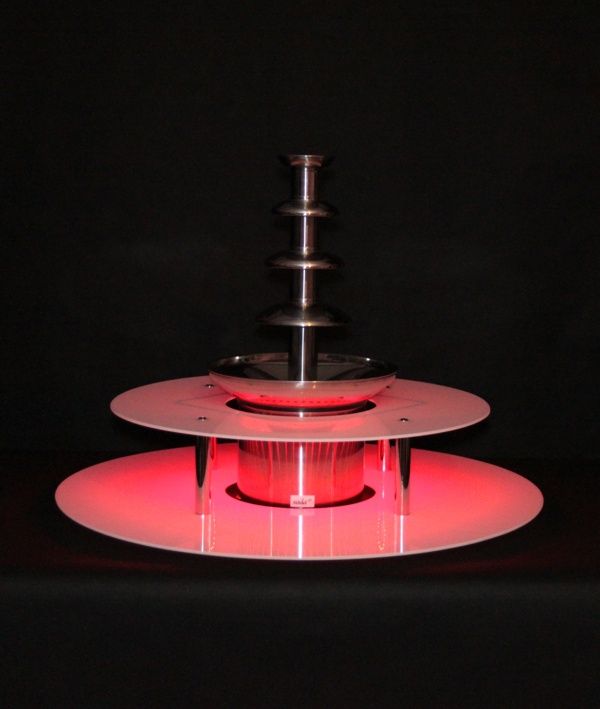 KC ELITTE - Dwupoziomowy podświetlany podest do fontanny czekoladowej, podstawa LED