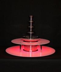 KC ELITTE - Dwupoziomowy podświetlany podest do fontanny czekoladowej, podstawa LED