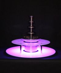 KC ELITTE - Dwupoziomowy podświetlany podest do fontanny czekoladowej, podstawa LED