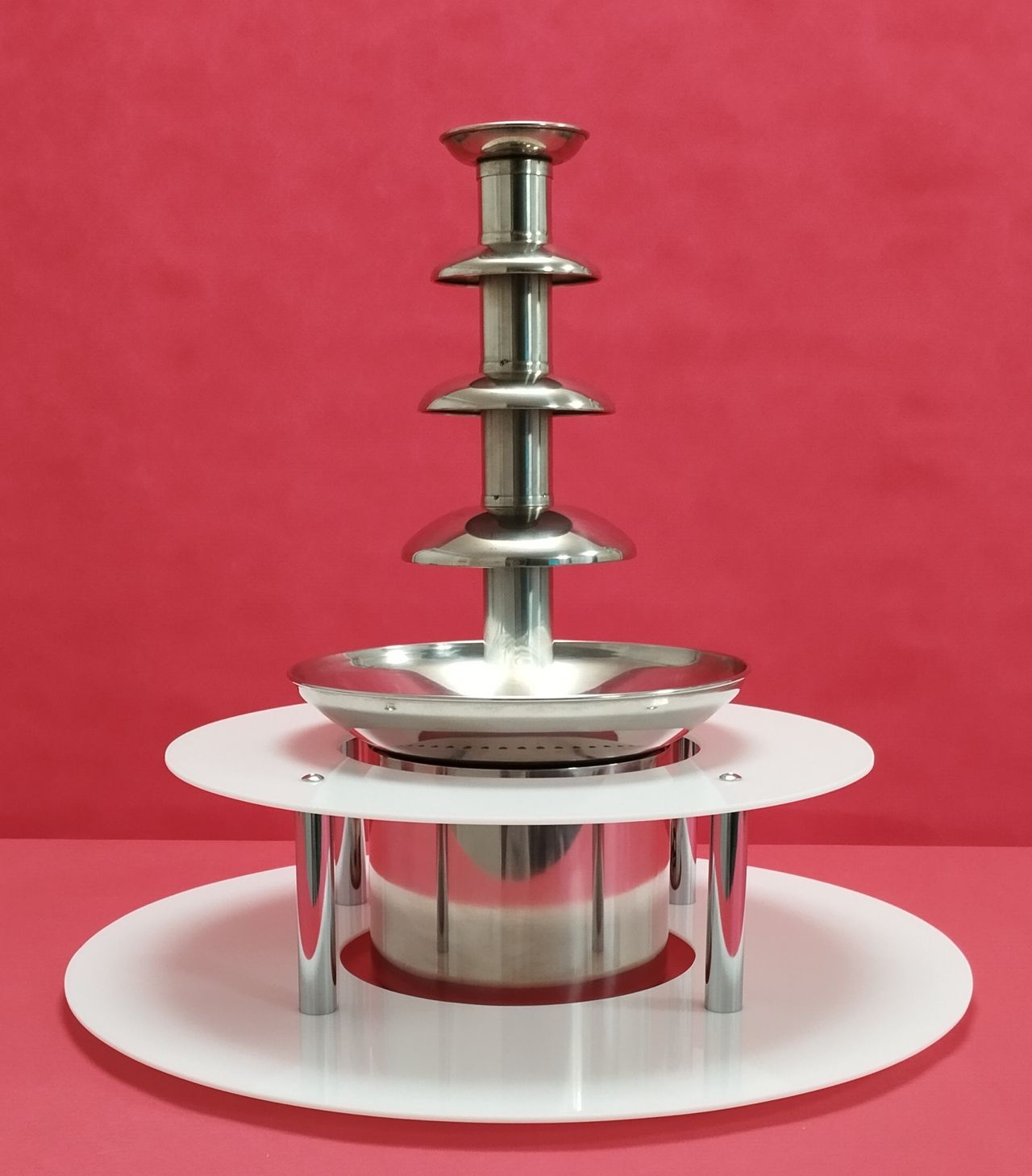 KC ELITTE - Dwupoziomowy podświetlany podest do fontanny czekoladowej, podstawa LED