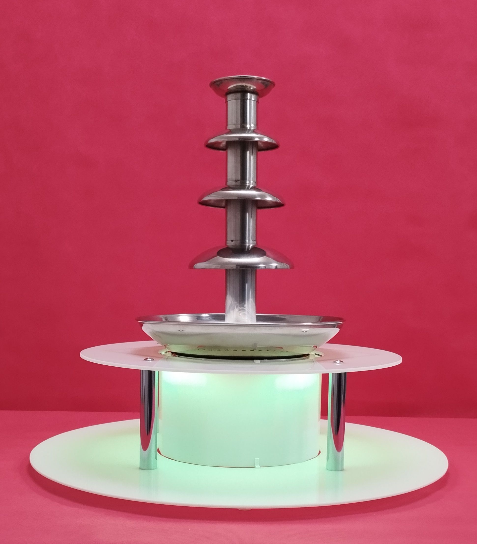 KC - ELITTE Dwupoziomowy podświetlany podest do fontanny czekoladowej, podstawa LED smart