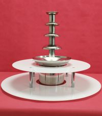 KC ELITTE - Dwupoziomowy podświetlany podest do fontanny czekoladowej, podstawa LED