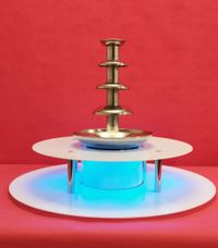 KC ELITTE - Dwupoziomowy podświetlany podest do fontanny czekoladowej, podstawa LED smart